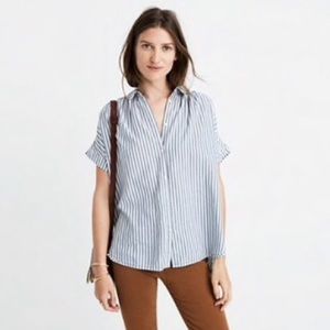 Madewell Central Shirt in Chambray Stripe